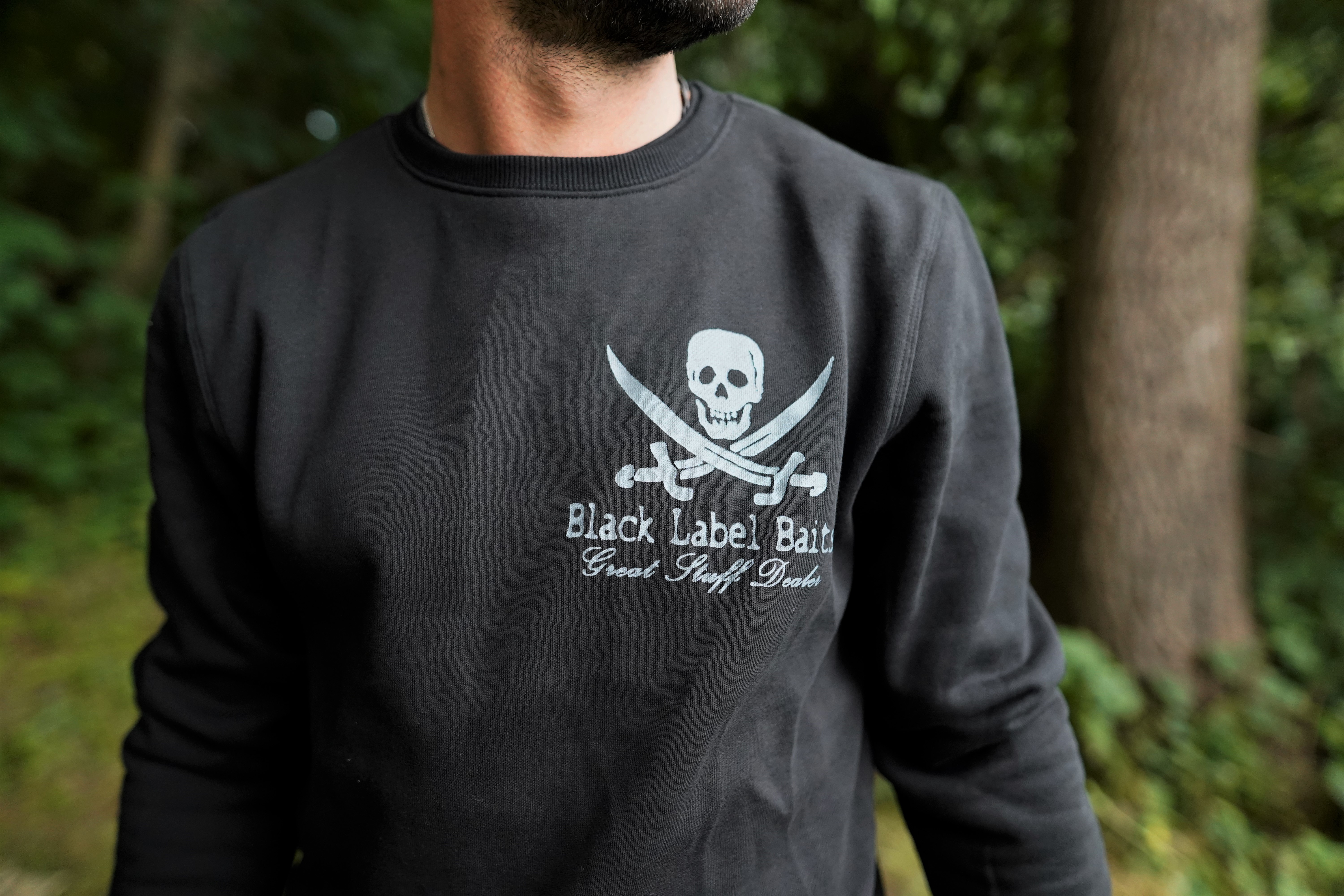 BLB Logo Sweater - schwarz mit grauem Aufdruck